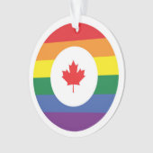 Canada Gay Pride Ornament (voorkant)