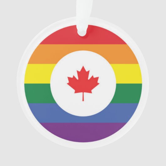Canada Gay Pride Ornament (voorkant)