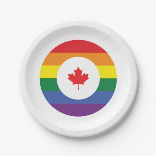 Canada Gay Pride Papieren Bordje (Voorkant)