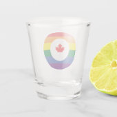 Canada Gay Pride Shot Glas (Achterkant)
