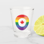 Canada Gay Pride Shot Glas (Voorkant)