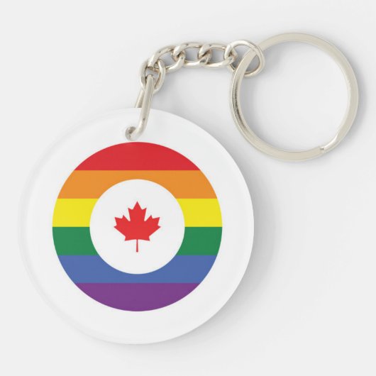 Canada Gay Pride Sleutelhanger (Achterkant)