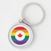Canada Gay Pride Sleutelhanger (Voorkant)