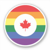 Canada Gay Pride Sticker (Voorkant)