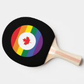 Canada Gay Pride Tafeltennisbatje (Zijkant)