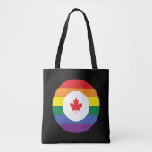 Canada Gay Pride Tote Bag (Voorkant)