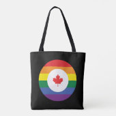 Canada Gay Pride Tote Bag (Achterkant)