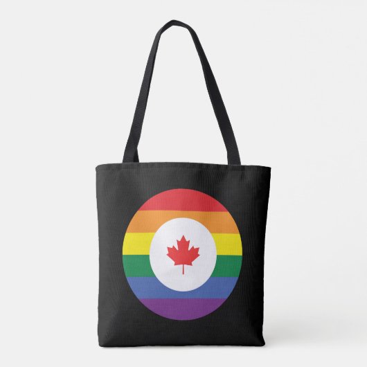 Canada Gay Pride Tote Bag (Achterkant)