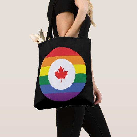 Canada Gay Pride Tote Bag (Dichtbij)
