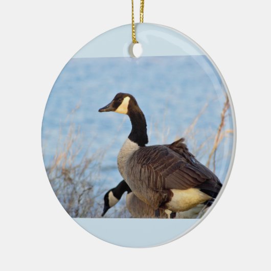 Canada Geese Foto Keramisch Ornament (Links)