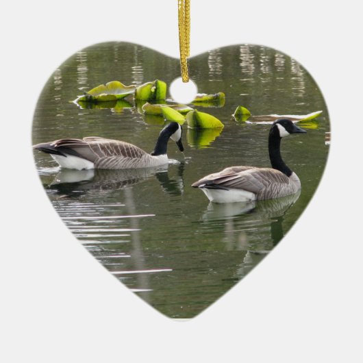 Canada Geese Keramisch Ornament (Voorkant)