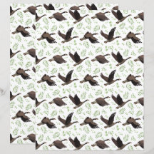 Canada Geese Scrapbook Paper