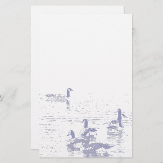 Canada Geese Stationery Briefpapier (Voorkant / Achterkant)