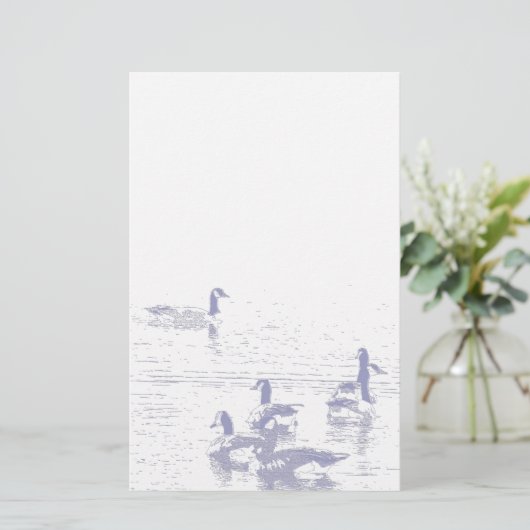 Canada Geese Stationery Briefpapier (Staand voorkant)