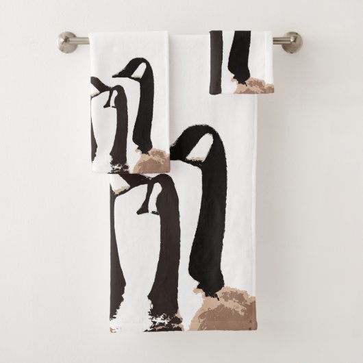 Canada Geese vogels Wildlife Grasses Bath Towel Se Bad Handdoek (Insitu)