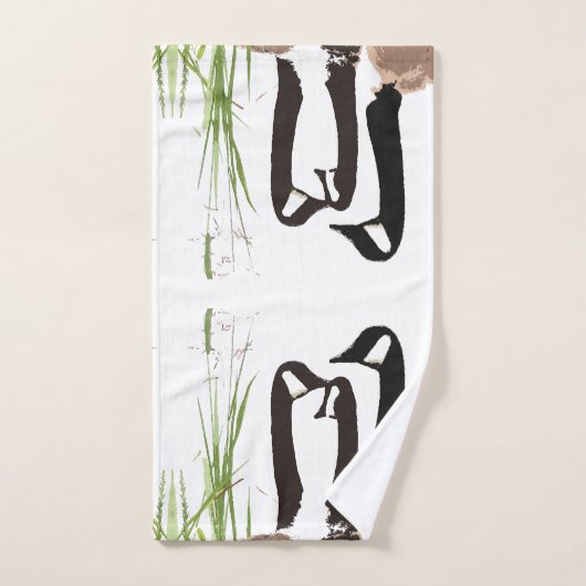 Canada Geese vogels Wildlife Grasses Bath Towel Se Bad Handdoek (Handdoek)