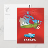 Canada geïllustreerde reisprent. briefkaart (Voorkant / Achterkant)