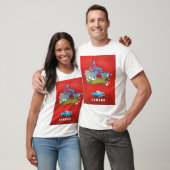 Canada geïllustreerde reisprent. t-shirt (Unisex)