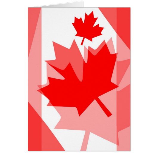 CANADA (Gelaagde stijl in Canadese rode Maple Leaf (Voorkant)