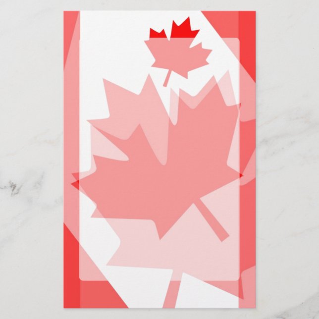 CANADA (Gelaagde stijl in Canadese rode Maple Leaf (Voorkant)