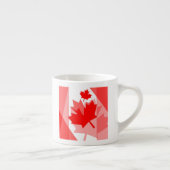 CANADA (Gelaagde stijl in Canadese rode Maple Leaf Espresso Kop (Rechts)