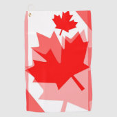 CANADA (Gelaagde stijl in Canadese rode Maple Leaf Golfhanddoek (Voorkant)