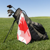 CANADA (Gelaagde stijl in Canadese rode Maple Leaf Golfhanddoek (Groen)