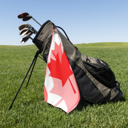 CANADA (Gelaagde stijl in Canadese rode Maple Leaf Golfhanddoek (Groen)