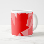CANADA (Gelaagde stijl in Canadese rode Maple Leaf Grote Koffiekop (Voorkant rechts)