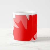 CANADA (Gelaagde stijl in Canadese rode Maple Leaf Grote Koffiekop (Voorkant)