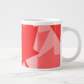 CANADA (Gelaagde stijl in Canadese rode Maple Leaf Grote Koffiekop (Rechts)