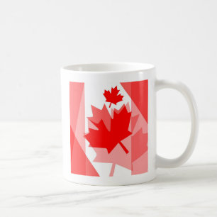 CANADA (Gelaagde stijl in Canadese rode Maple Leaf Koffiemok