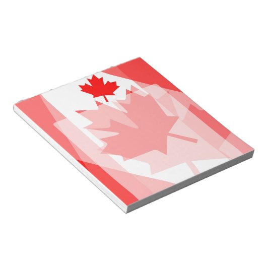 CANADA (Gelaagde stijl in Canadese rode Maple Leaf Notitieblok (Schuin)