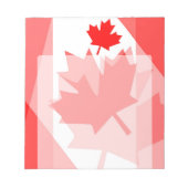 CANADA (Gelaagde stijl in Canadese rode Maple Leaf Notitieblok (Voorkant)