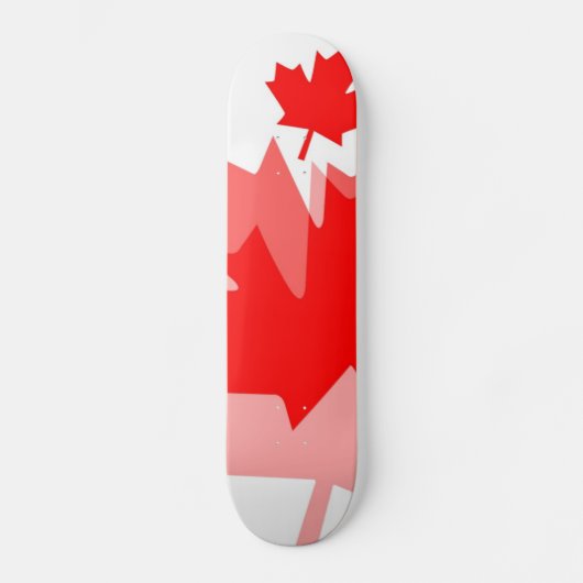 CANADA (Gelaagde stijl in Canadese rode Maple Leaf Persoonlijk Skateboard (Voorkant)