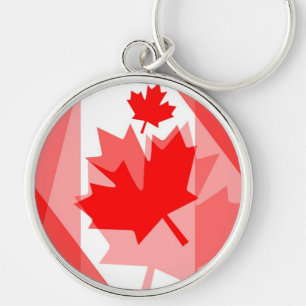 CANADA (Gelaagde stijl in Canadese rode Maple Leaf Sleutelhanger