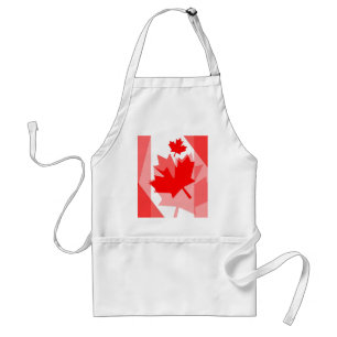 CANADA (Gelaagde stijl in Canadese rode Maple Leaf Standaard Schort
