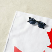 CANADA (Gelaagde stijl in Canadese rode Maple Leaf Strandlaken (In situ)