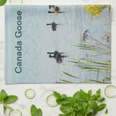 Canada Gese en Cattails Theedoek (Gevouwen)