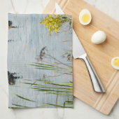 Canada Gese en Cattails Theedoek (Quarter Fold)