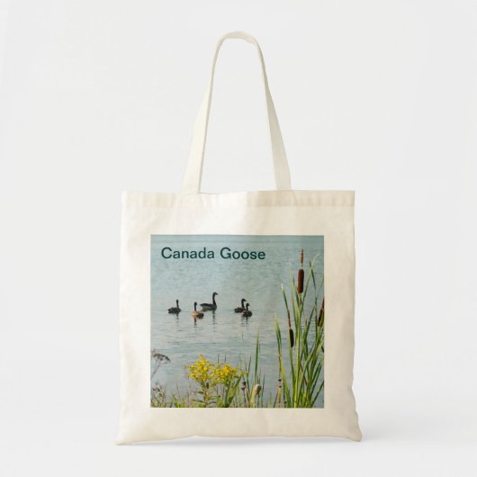Canada Gese en Cattails Tote Bag (Voorkant)