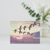 Canada Gese in lente door Newell Convers Wyeth Briefkaart (Staand voorkant)