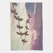 Canada Gese in lente door Newell Convers Wyeth Theedoek (Verticaal)