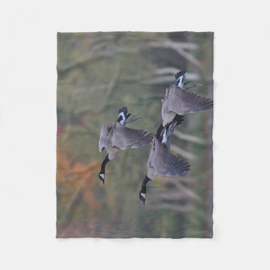 Canada Gese in vlucht Fleece Deken (Voorkant)