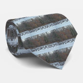 Canada Gese op Green Lane Reservoir Stropdas (Opgerold)