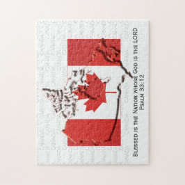 CANADA | Gezegende natie | CANADIAN FLAG Legpuzzel