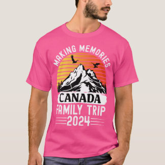 Canada Gezinsvakantie 2024 Bergen Camping Fami T-shirt
