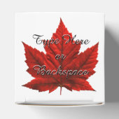 Canada Gift Box Personaliseer Canada Leaf Gift Box Bedankdoosjes (Bovenkant)