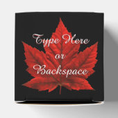 Canada Gift Box Personaliseert Autumn Leaf Gift Bo Bedankdoosjes (Bovenkant)