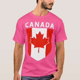 Canada Gifts Canadese Kleding Maple Leaf Flag Camp T-shirt